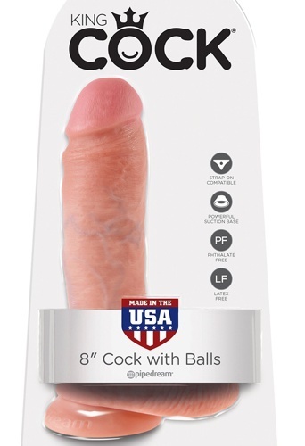 King Cock 8” With Balls, 20/5